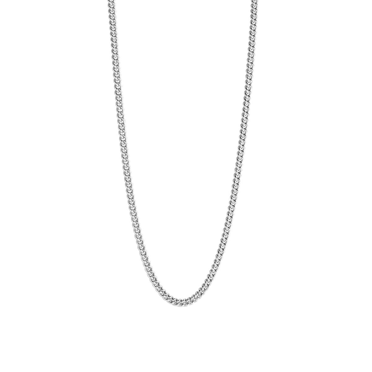 Sterling Silver Ladies or Gents Curb Necklace 34069SI/45