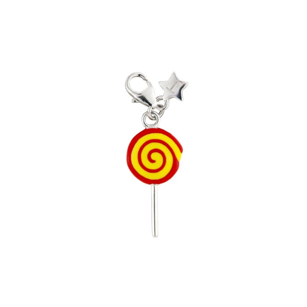 Sterling Silver Ladies Clip on Charm Lollipop SCH225