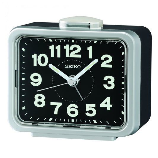 Bedside Quartz Bell Alarm Clock with Clear Face QHK062S