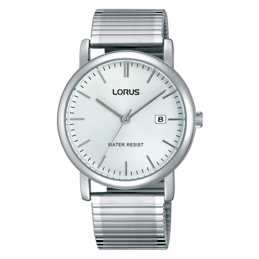 Gents Steel Expandable Bracelet Battery Watch, Date RG855CX5
