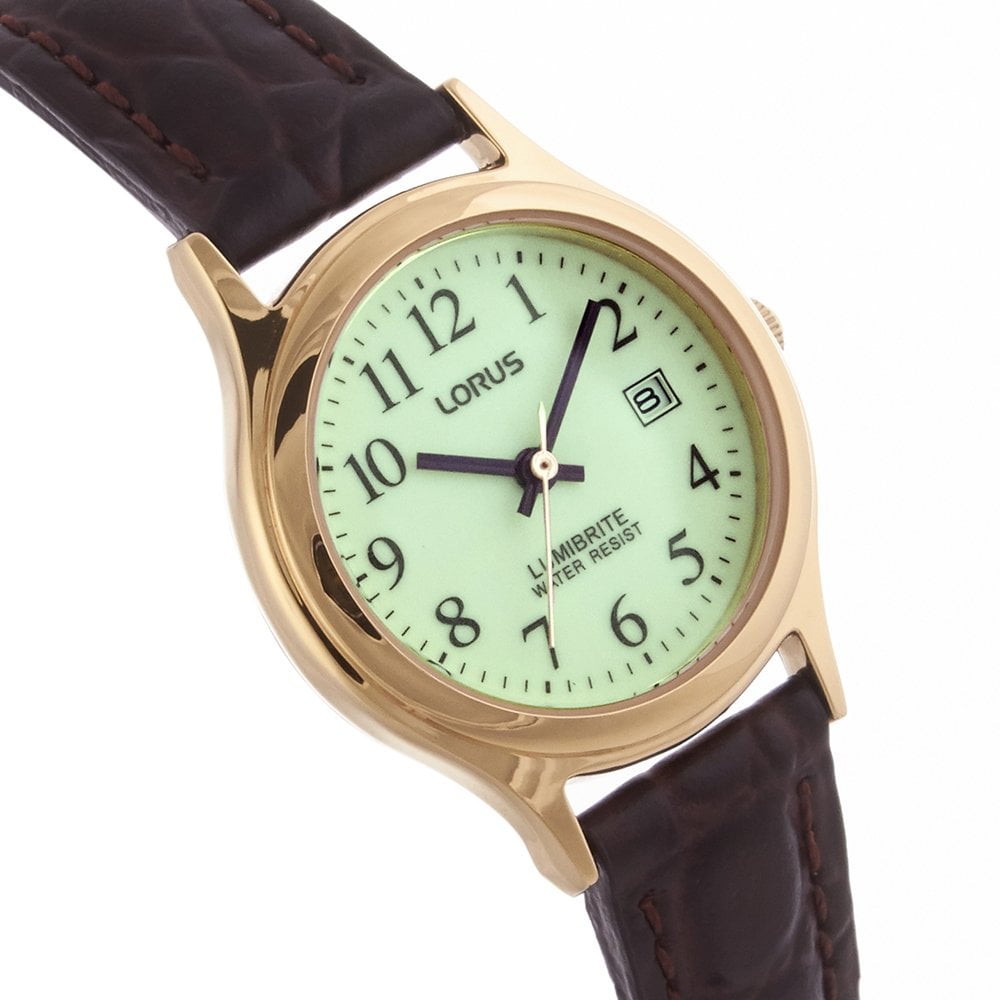 Ladies Lumibrite Dial Quartz Watch on Leather Strap RXT92AX5