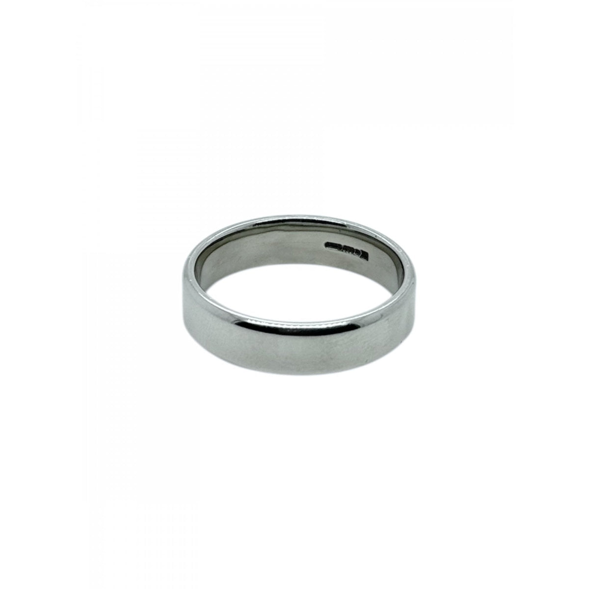 Palladium Gents Flat Court Profile Polished Wedding Ring Band
