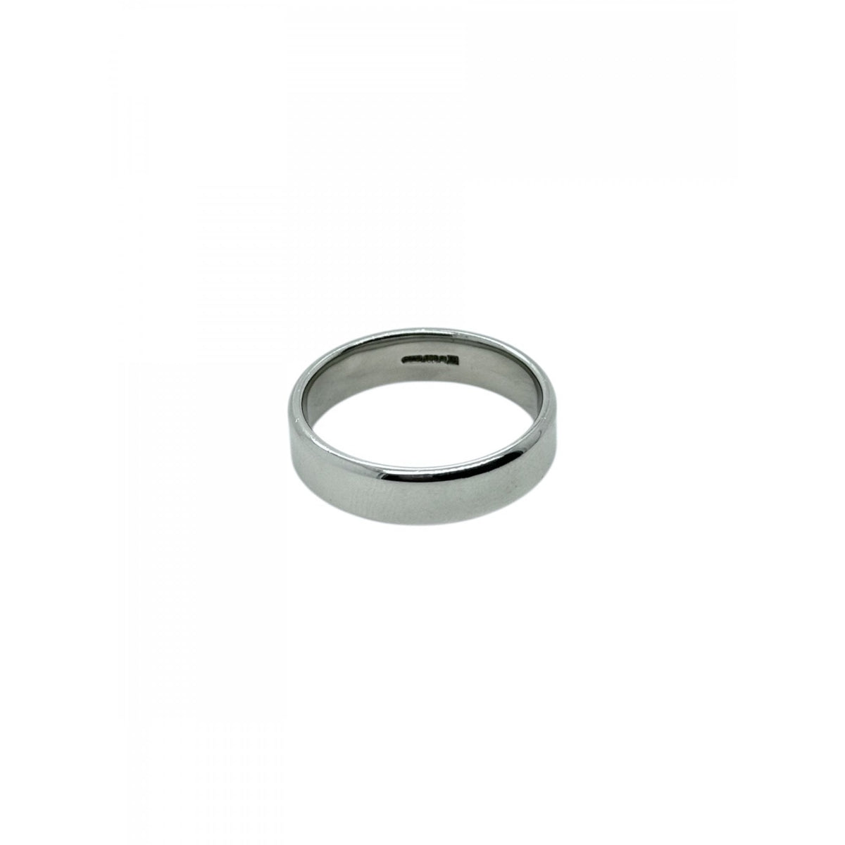 Palladium Gents Flat Court Profile Polished Wedding Ring Band