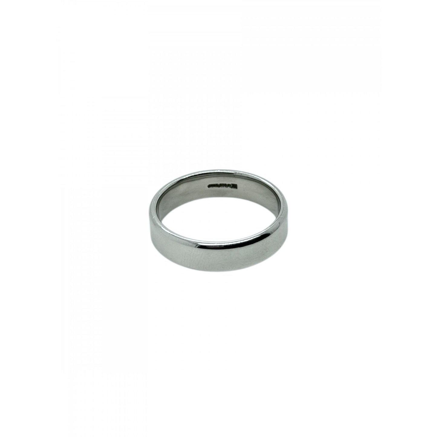 Palladium Gents Flat Court Profile Polished Wedding Ring Band