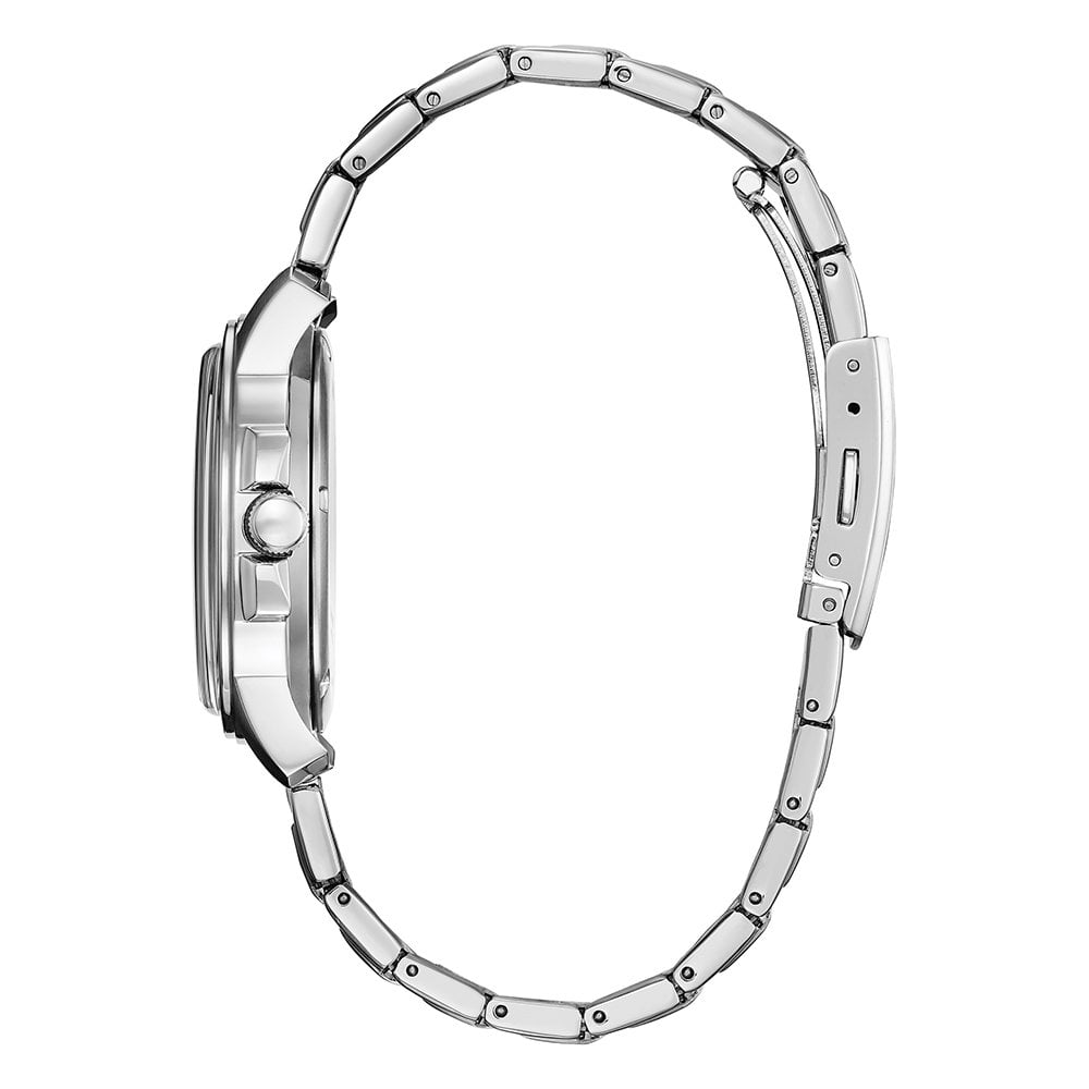 Gents Steel Eco-Drive Watch on Bracelet, Day & Date BM8180-62E