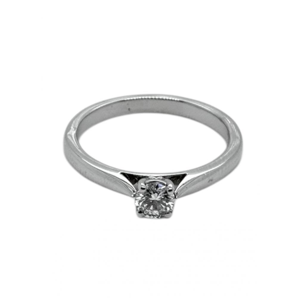 Platinum Single Stone  Diamond Engagement Ring 0.30ct
