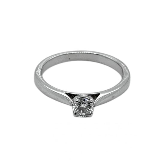 Platinum Single Stone  Diamond Engagement Ring 0.30ct