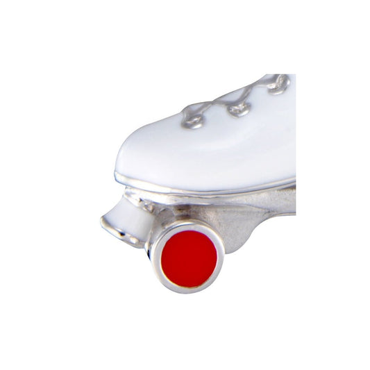 Sterling Silver Ladies Clip on Roller Skate Boot Charm SCH111