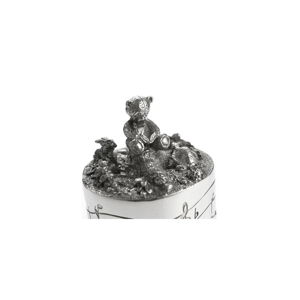 Pewter Music Carousel Teddy Bears Picnic 'Friends' 0E0633