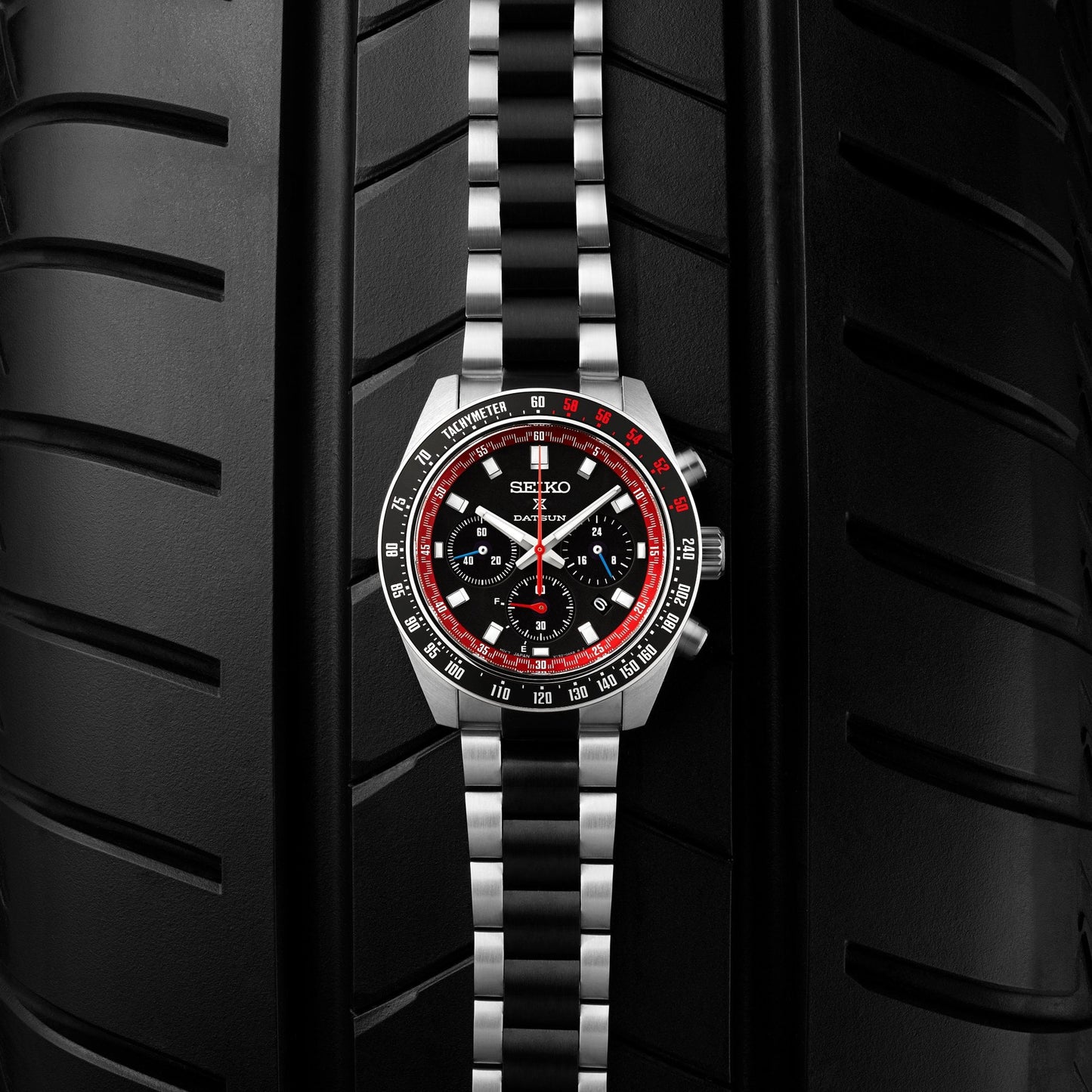 Prospex Solar Speedtimer Steel Watch Datsun Fairlady Z SSC957P1
