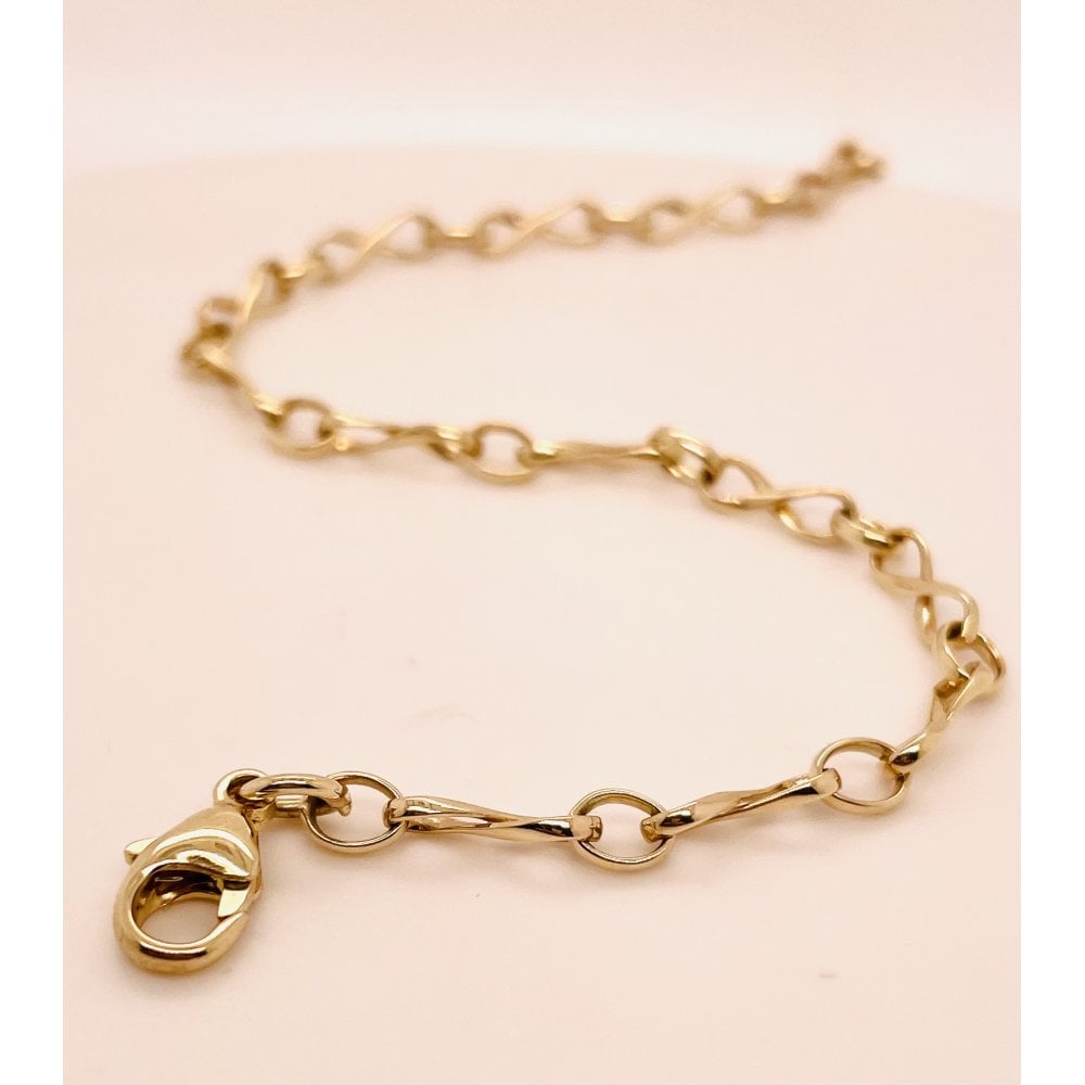 Ladies 9ct Yellow Gold Juliette Bracelet 19cm