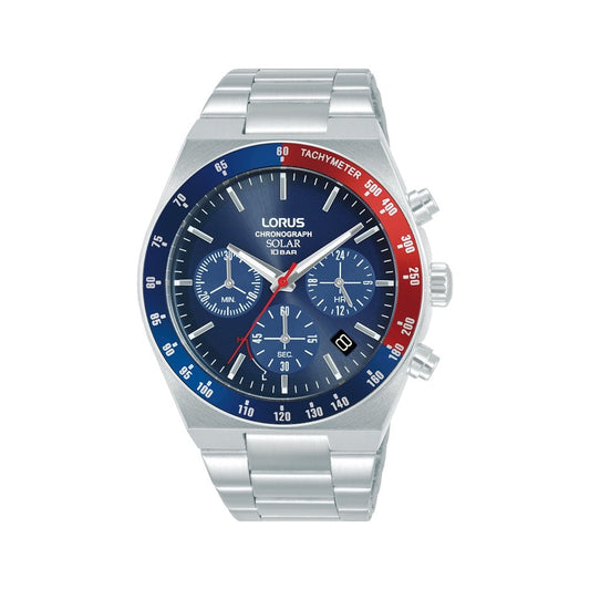 Gents Steel Solar Chronograph Watch on Bracelet RZ521AX9