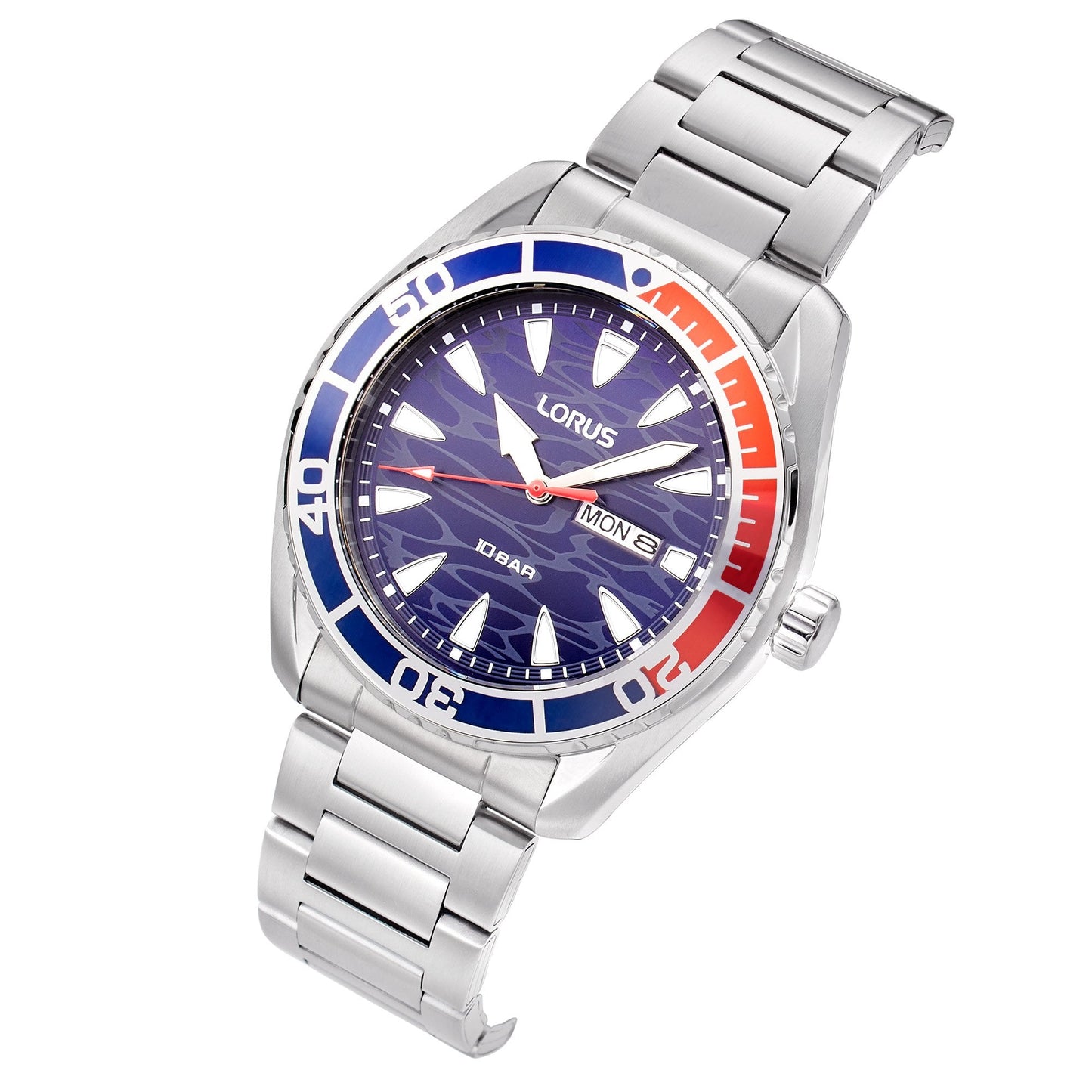 Gents Quartz Blue Wave Stainless Steel Watch RH383AX9