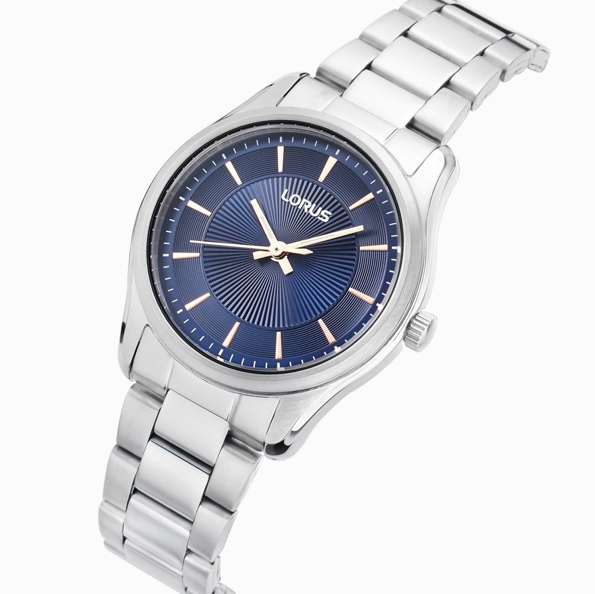 Ladies Quartz Stainless Steel Watch With Blue Dial RG243XX9