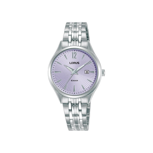 Ladies Quartz Stainless Steel Watch With Lilac Dial RJ299BX9