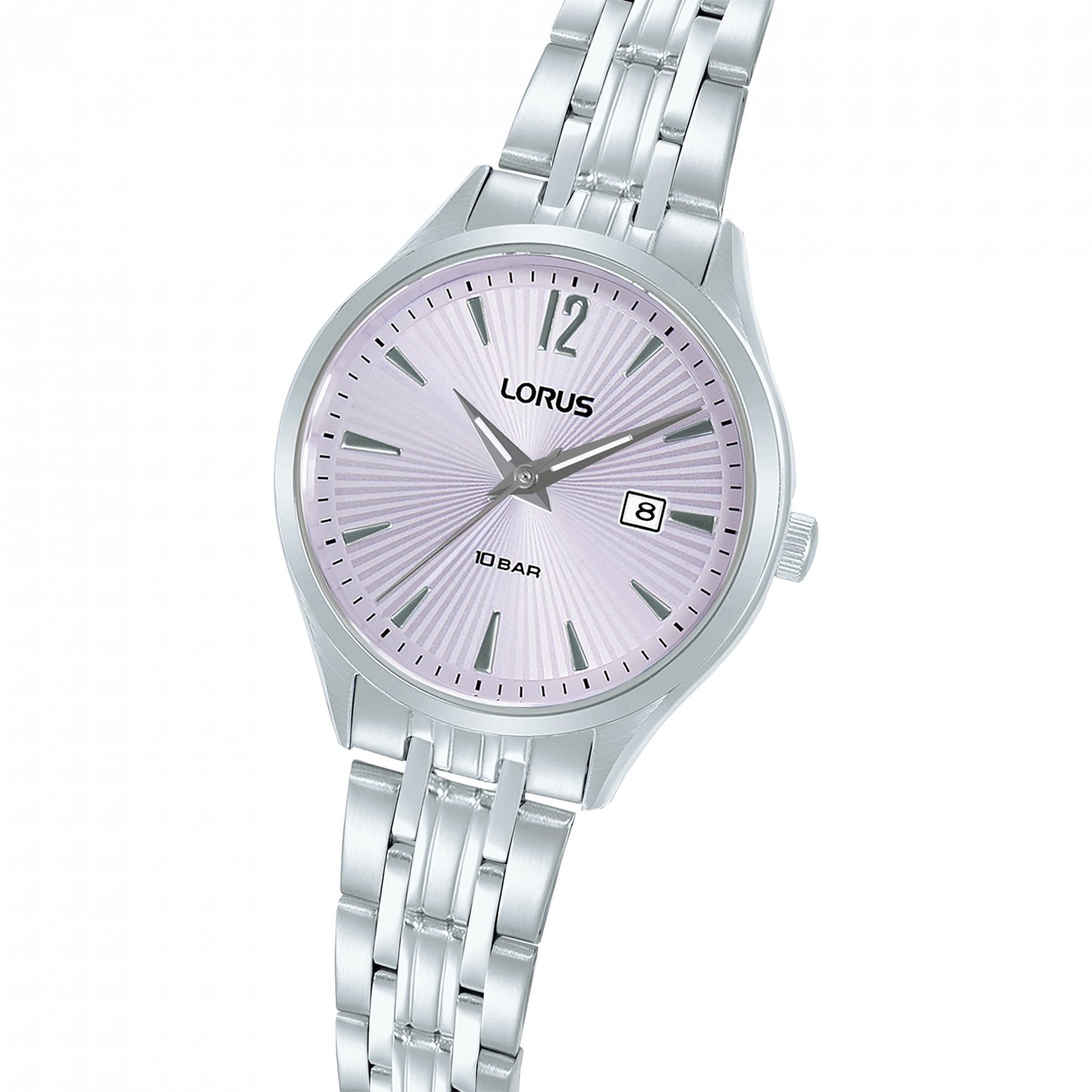 Ladies Quartz Stainless Steel Watch With Lilac Dial RJ299BX9