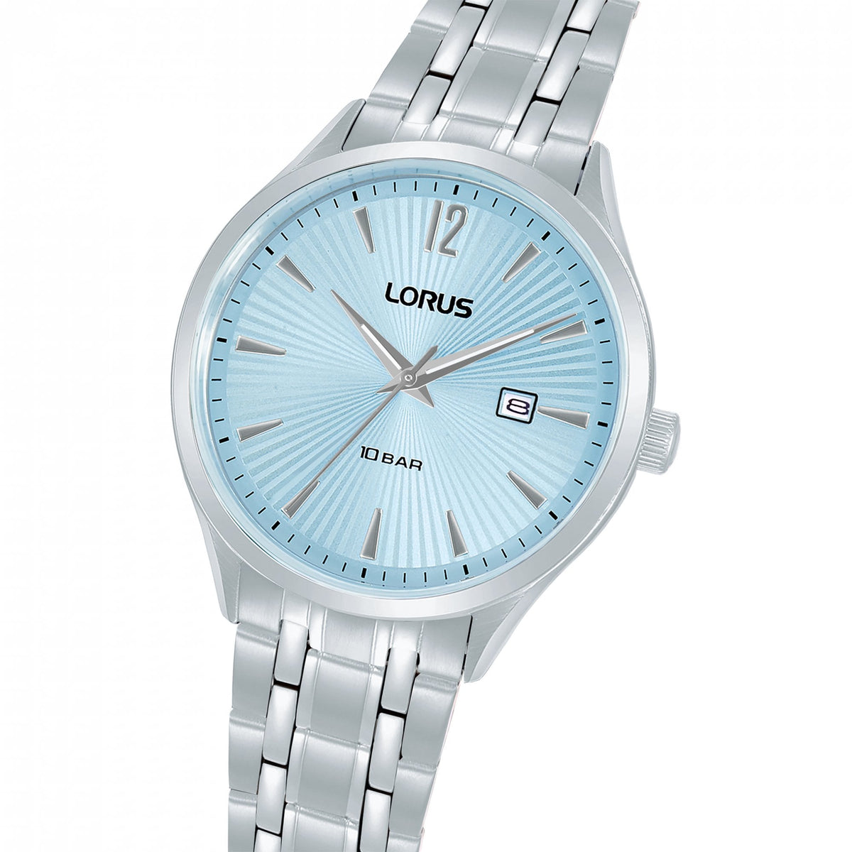 Gents Stainless Steel Battery Watch on Bracelet, Date RH991RX9