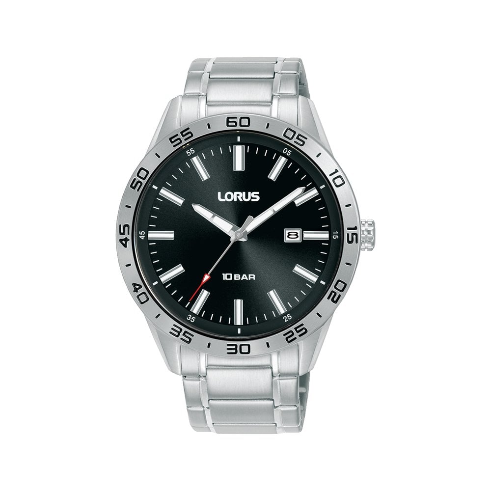 Gents Stainless Steel Battery Watch on Bracelet, Date RH947QX9