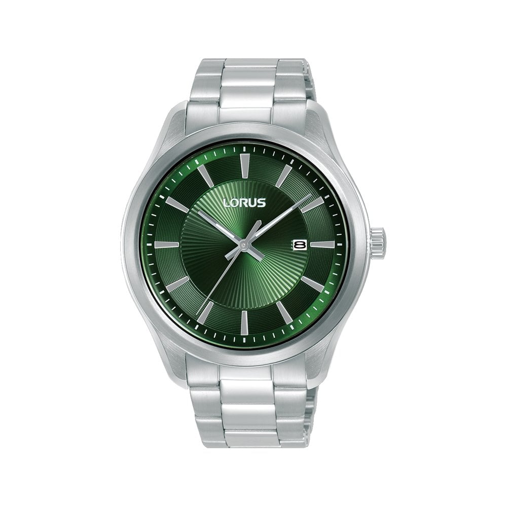 Gents Quartz Steel Watch With Green Dial RH929RX9
