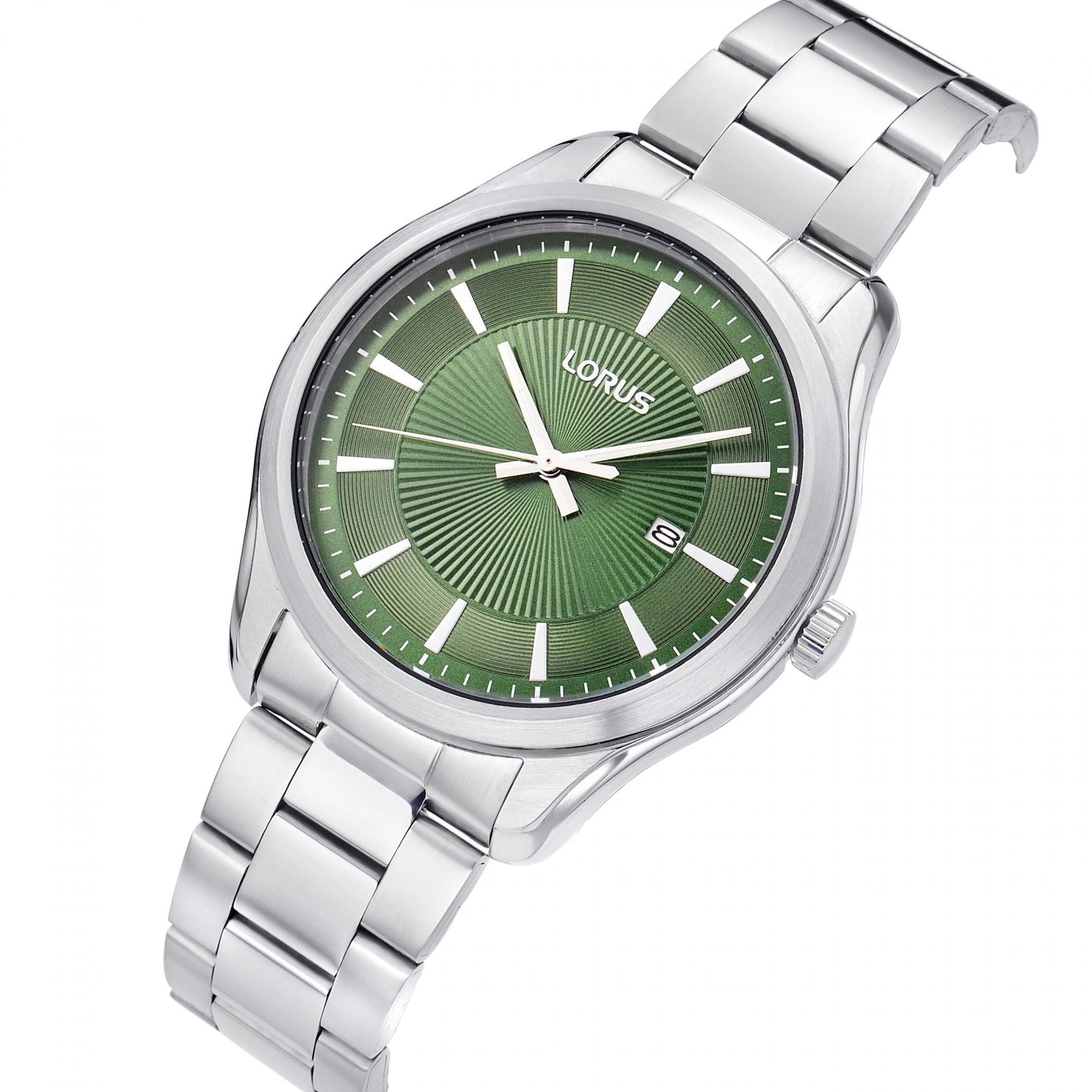 Gents Quartz Steel Watch With Green Dial RH929RX9