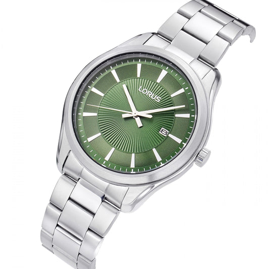Gents Quartz Steel Watch With Green Dial RH929RX9