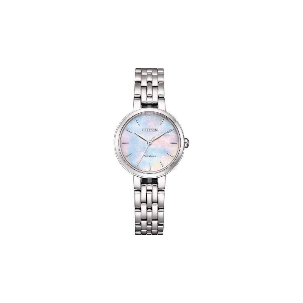 Ladies Steel Eco-Drive Silhouette Watch on Bracelet EM0990-81Y