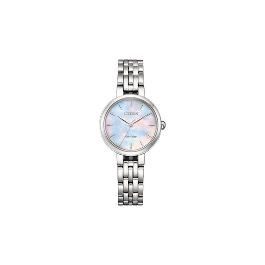 Ladies Steel Eco-Drive Silhouette Watch on Bracelet EM0990-81Y