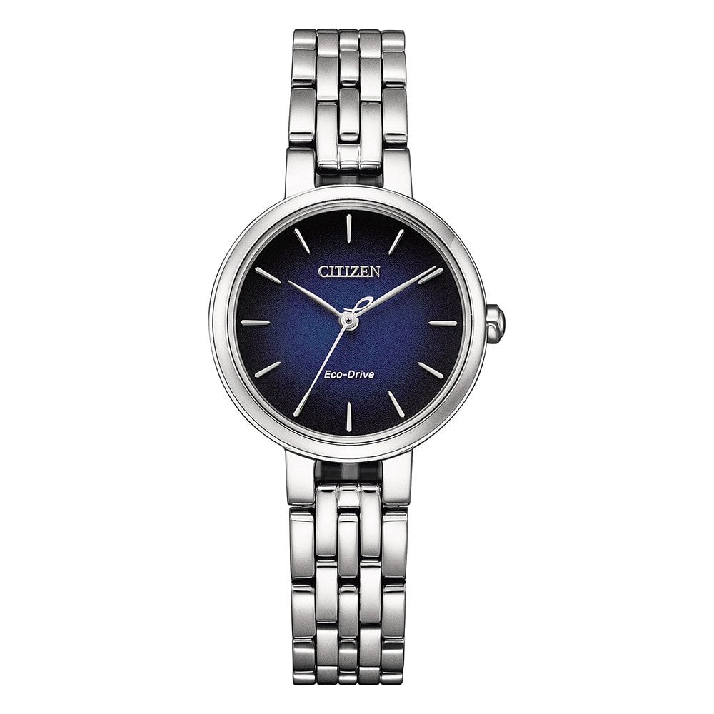 Ladies Steel Eco-Drive Bracelet Watch Silhouette EM0990-81L