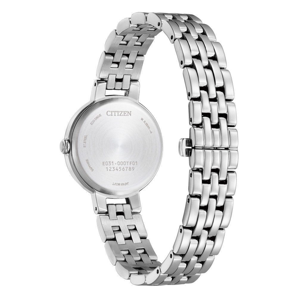 Ladies Steel Eco-Drive Bracelet Watch Silhouette EM0990-81L