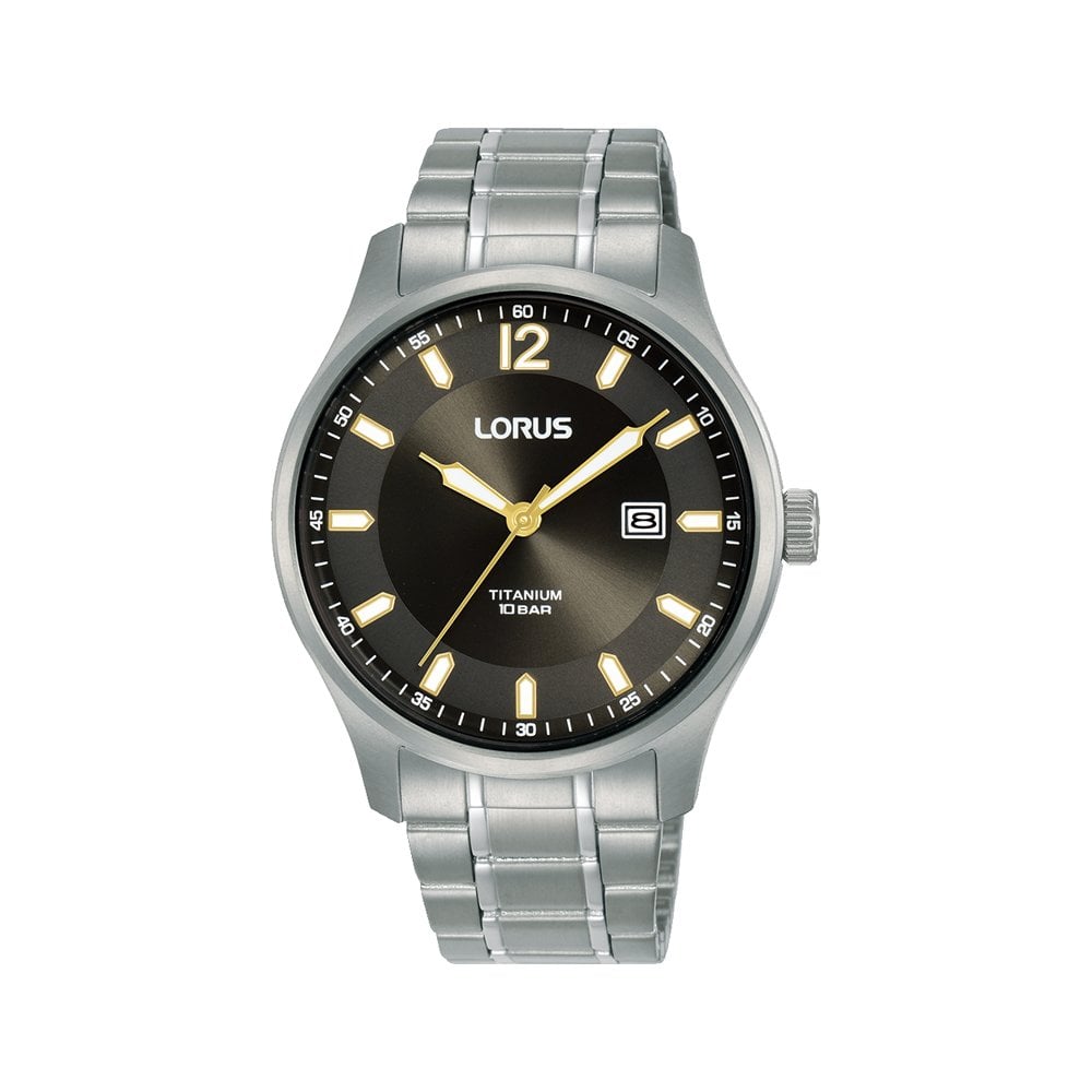 Gents Quartz Titanium Grey Dial Watch On Bracelet RH999QX9