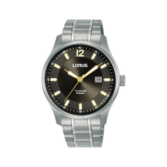 Gents Quartz Titanium Grey Dial Watch On Bracelet RH999QX9