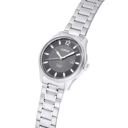 Gents Quartz Titanium Grey Dial Watch On Bracelet RH999QX9