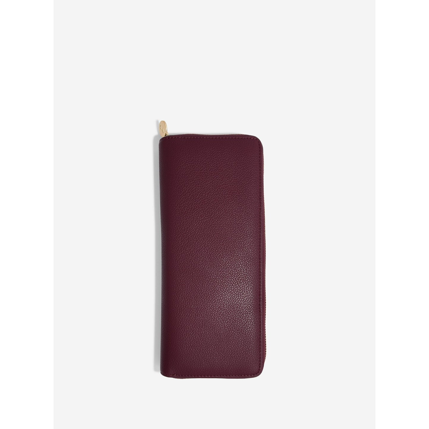 Ladies Burgundy Faux Leather Jewellery Roll 76418