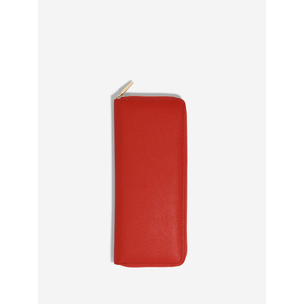 Ladies Red Faux Leather & Velvet Jewellery Box 76334