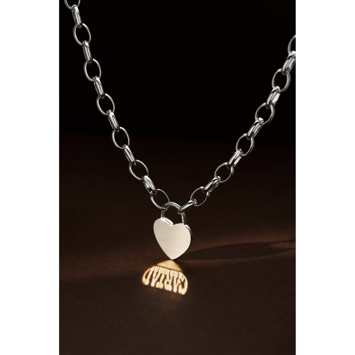 Silver & Welsh Gold Cariad Love in Light Necklace 3SCAR951