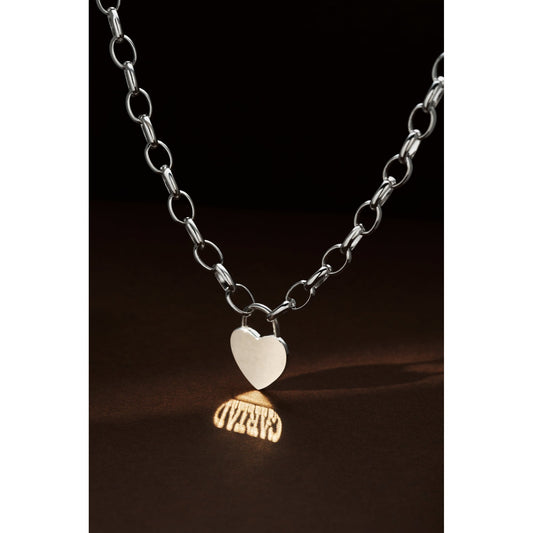 Silver & Welsh Gold Cariad Love in Light Necklace 3SCAR951