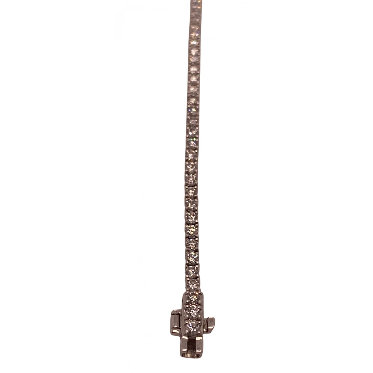 Ladies 9ct White Gold Lab Grown Diamond Tennis Bracelet