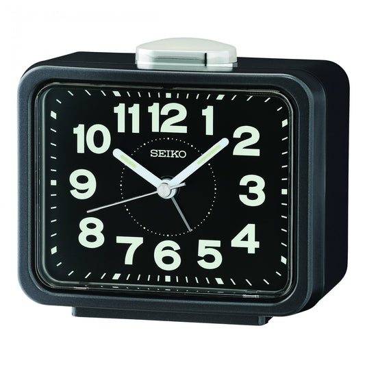 Bedside Quartz Bell Alarm Clock with Clear Face QHK062K