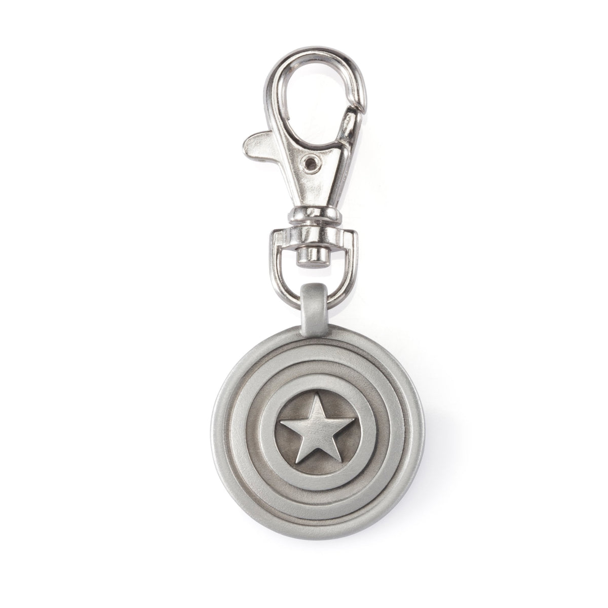 Captain America Pewter Fob Emblem Key Ring 018030