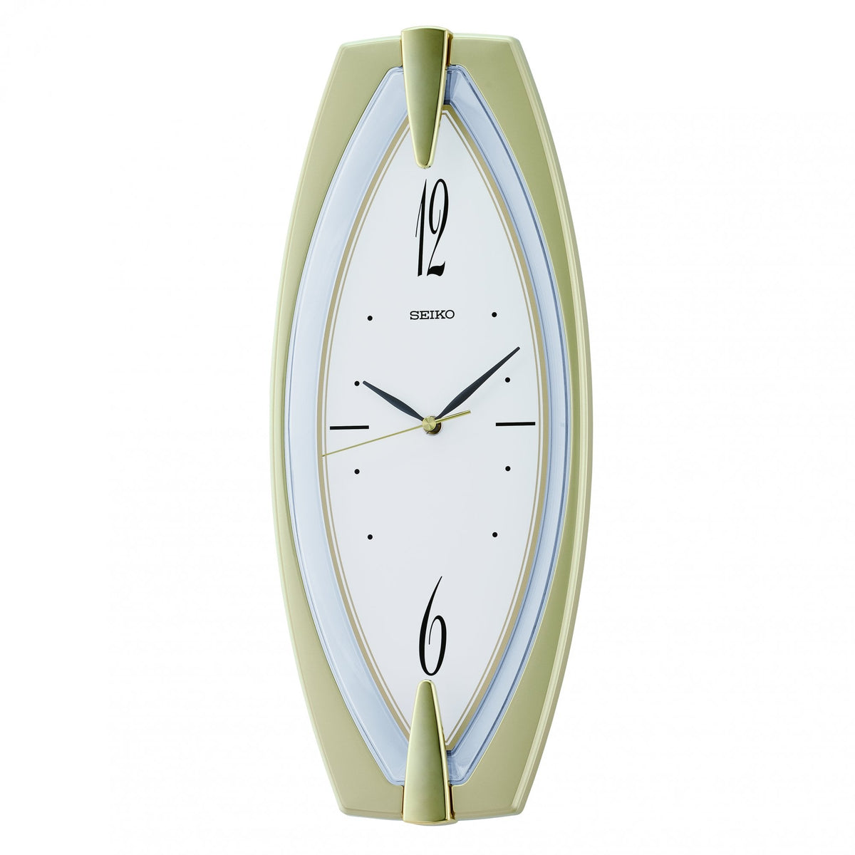 Gold Tone Quartz Battery Wall Clock Silent Sweep Seconds QXA342T