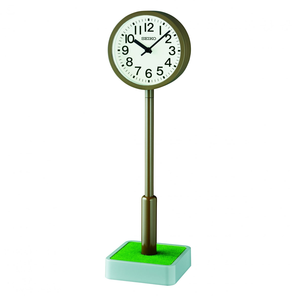 Town Square Quartz Mantel Clock with Clear Dial QXG154B