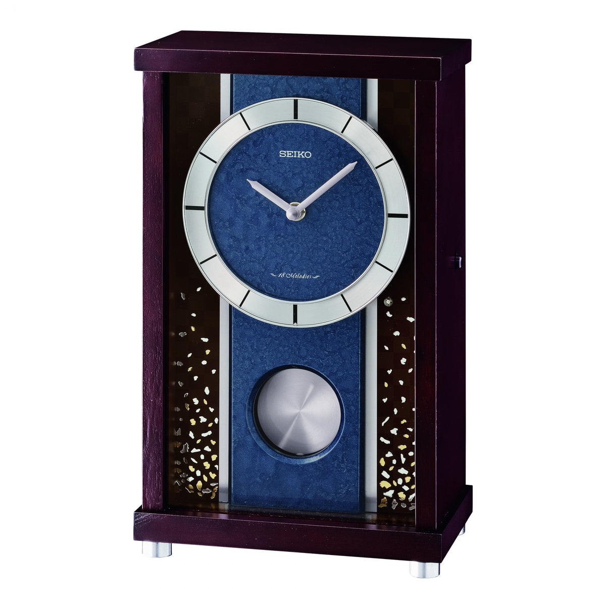 Wooden Quartz Pendulum Melody Mantel Clock QXW251B