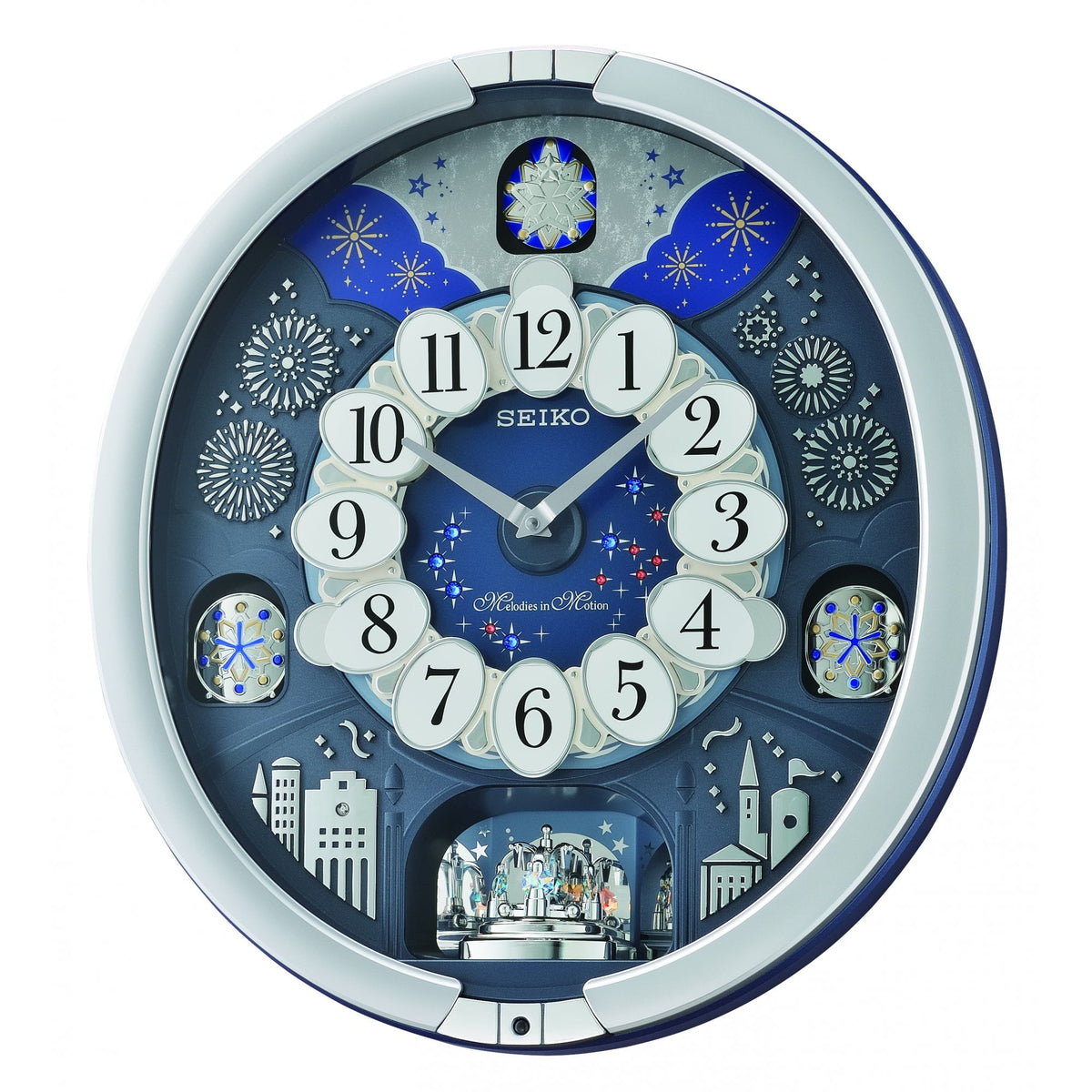 Melodies in Motion Musical Quartz Wall Clock QXM379S
