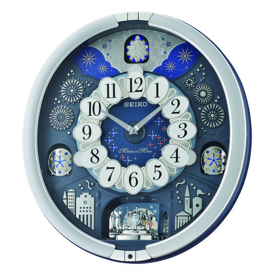 Melodies in Motion Musical Quartz Wall Clock QXM379S