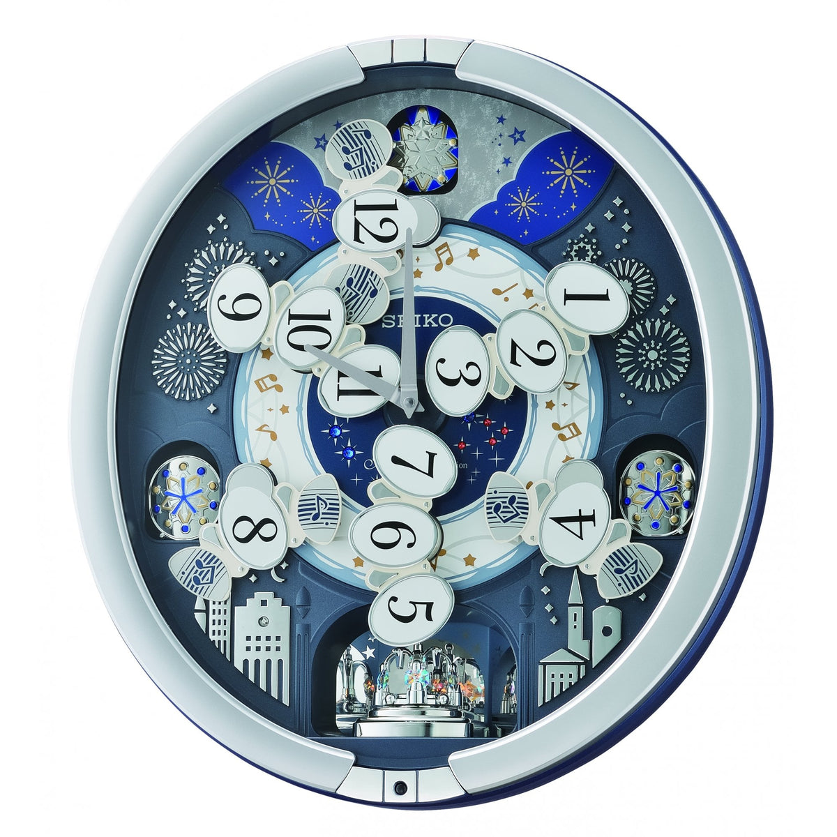 Melodies in Motion Musical Quartz Wall Clock QXM379S