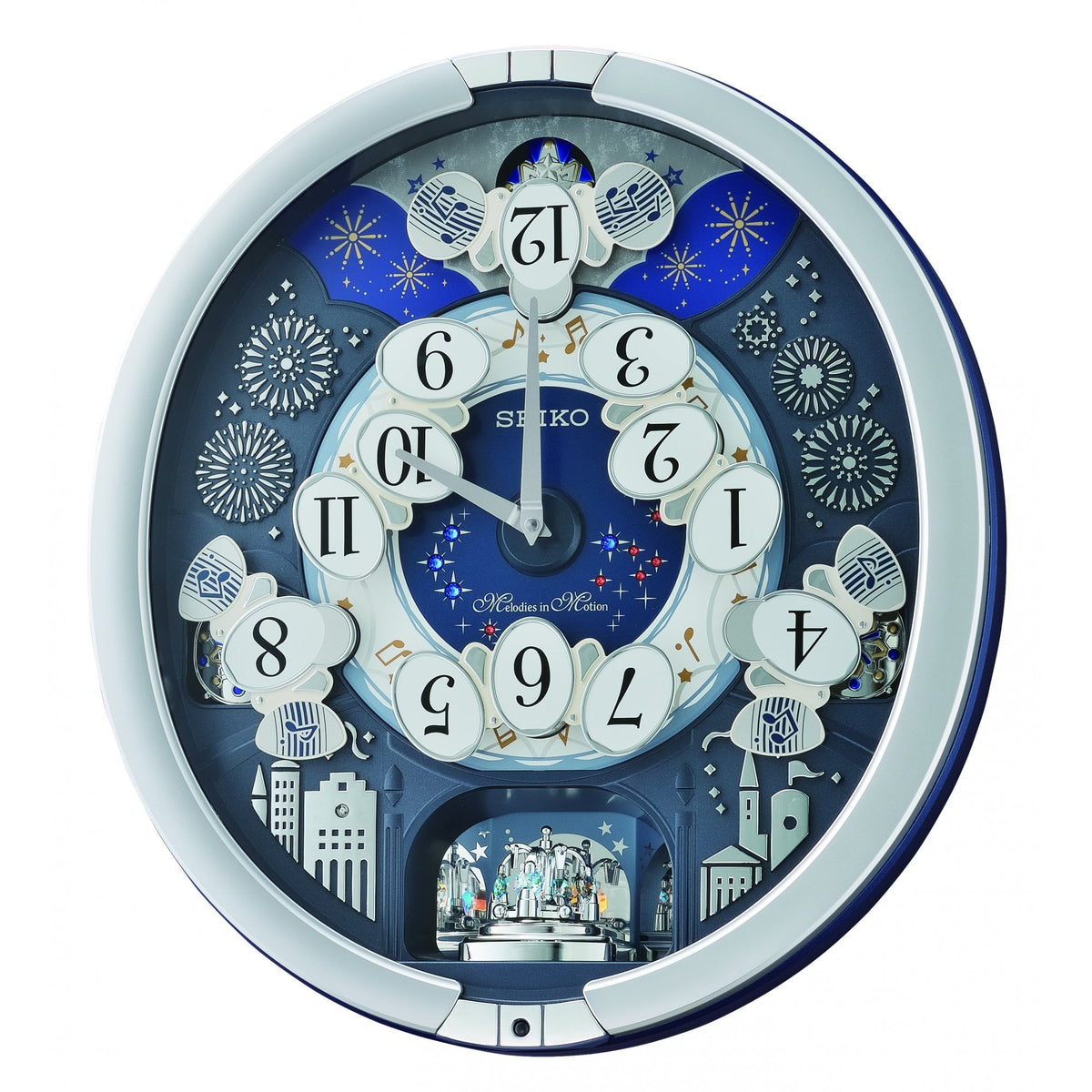 Melodies in Motion Musical Quartz Wall Clock QXM379S