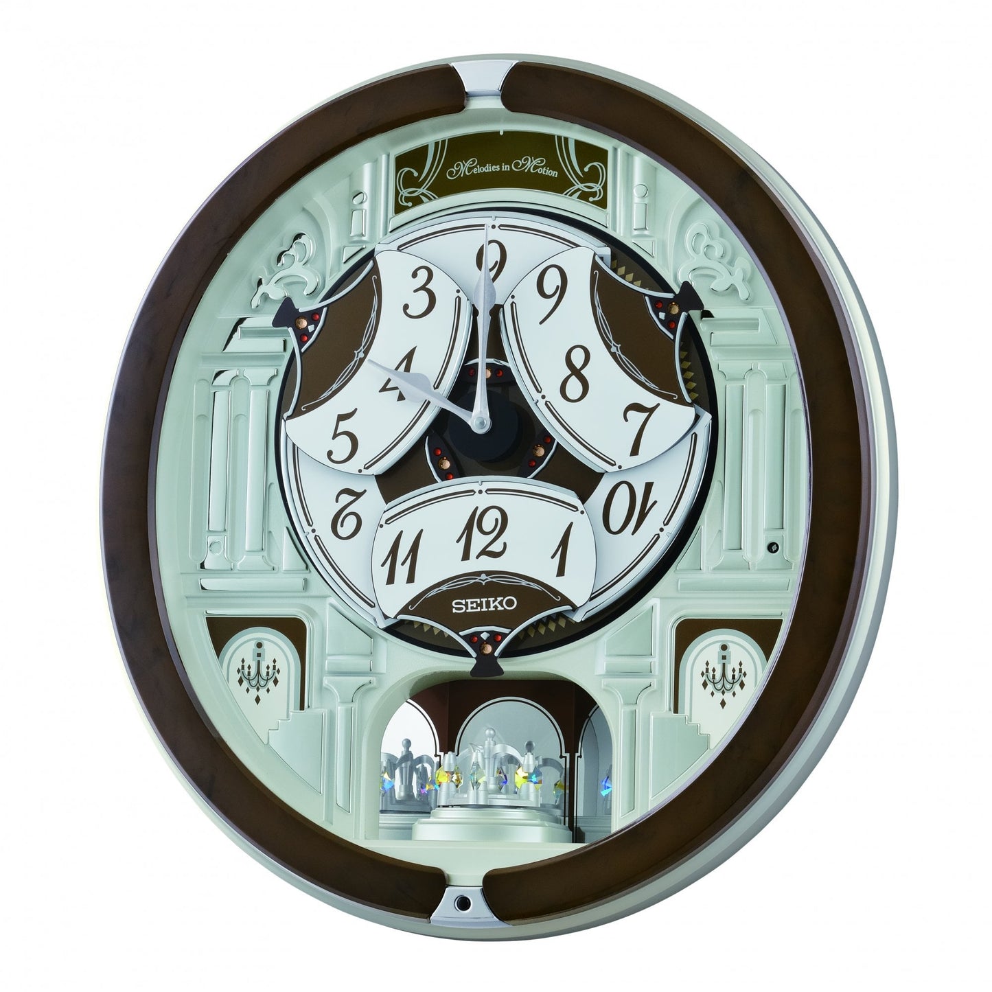 Melodies in Motion Quartz Musical Wall Clock QXM615B