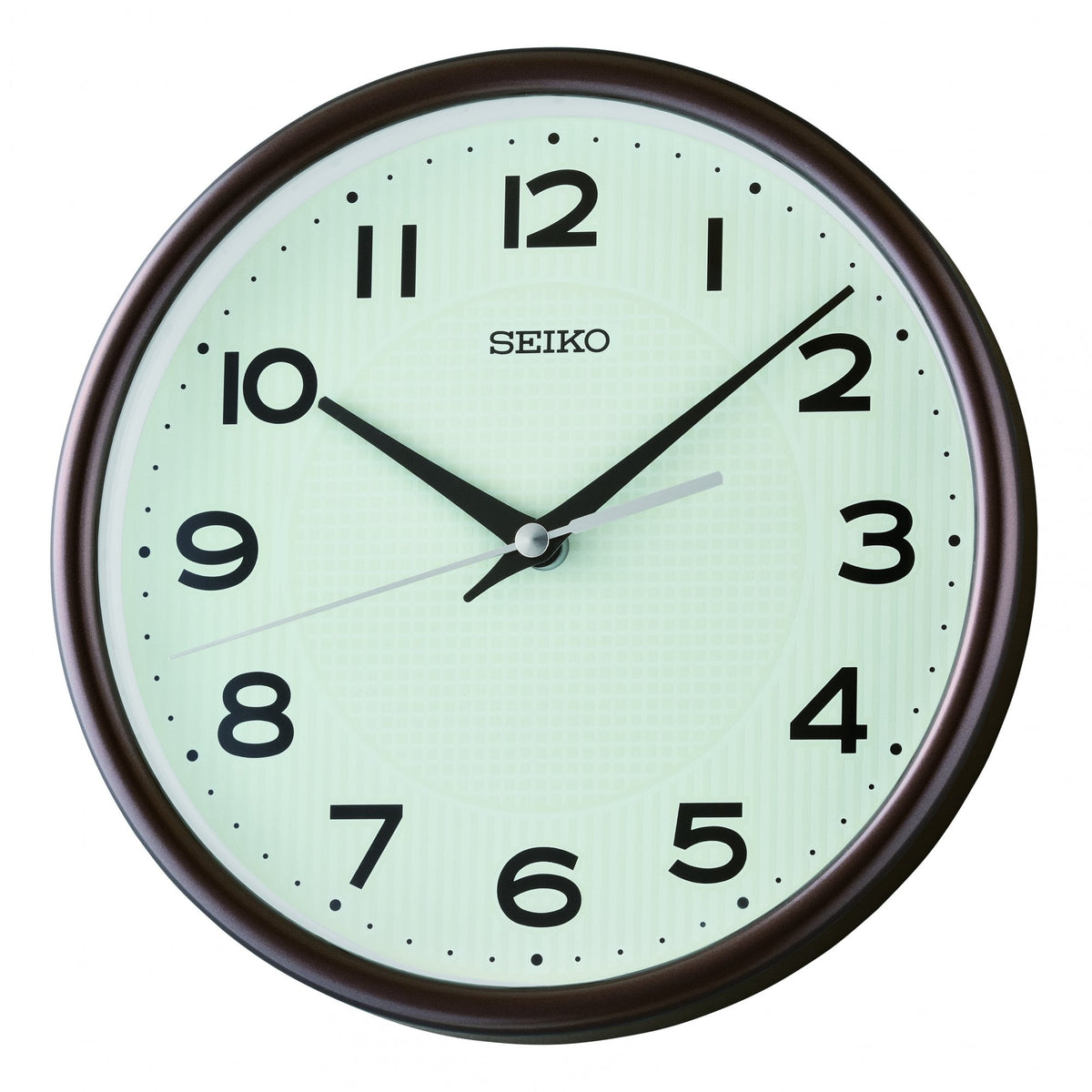 Round Brown Battery Wall Clock, Limibrite Dial QXA836B