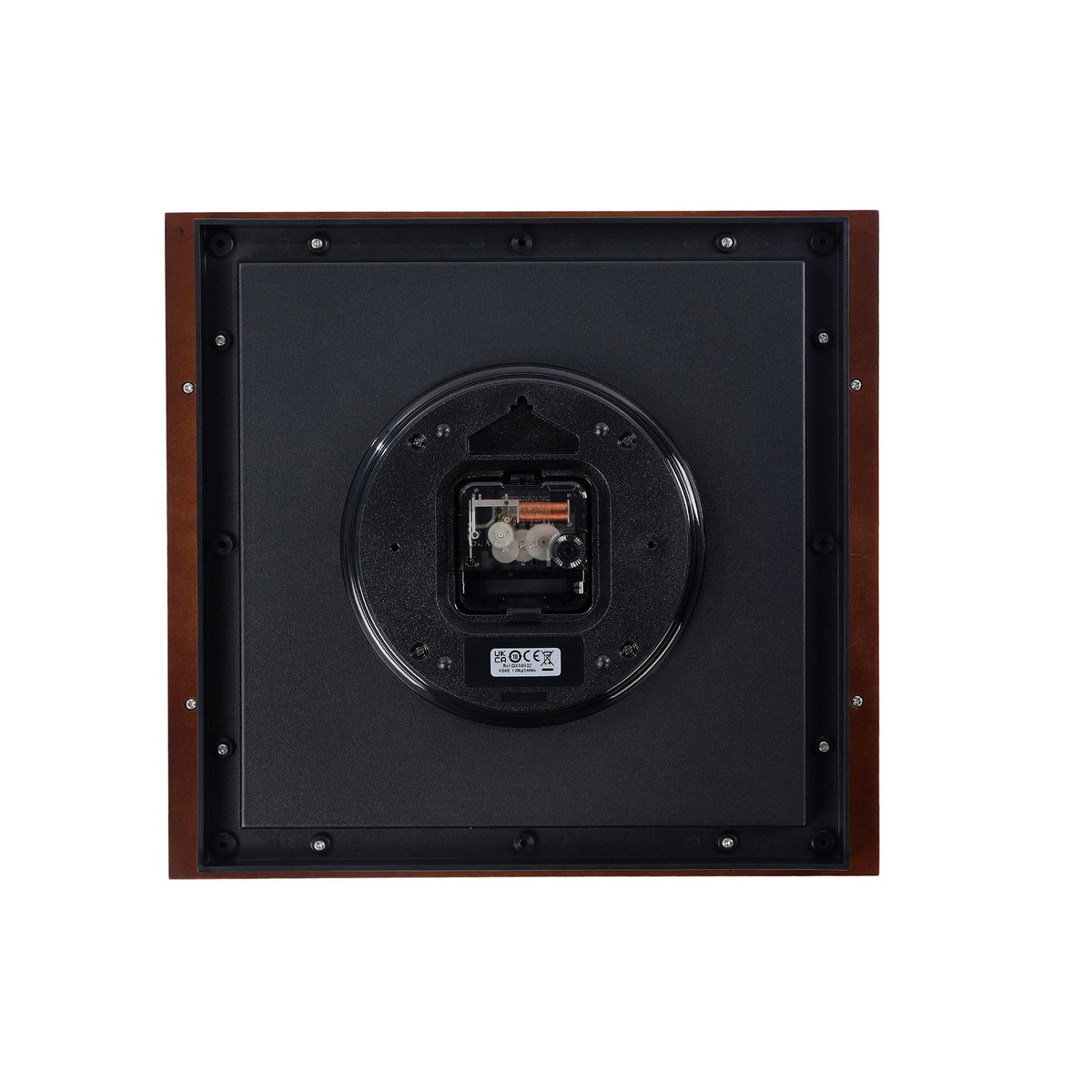 Wooden Square Battery Quiet Wall Clock Feng Shui QXA842Z