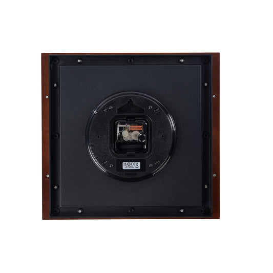 Wooden Square Battery Quiet Wall Clock Feng Shui QXA842Z